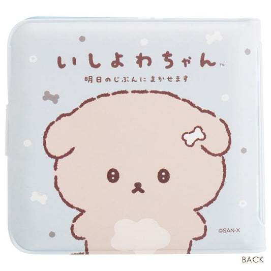 SAN-X | Ishiyowa-chan/Ishiyowachan Small Vinyl Wallet 90×95×10mm (Light Blue)