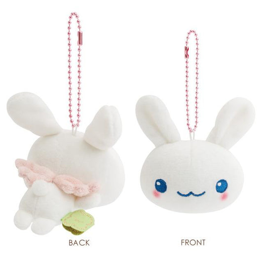 SAN-X | Retro Twin Rabbit Angels Laying Down Keychain Plush Bag Charm Mascot 85×85×60mm (Always Together)