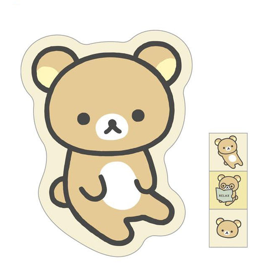 SAN-X | Rilakkuma Mini Envelope Set Random 125×100 mm (3 envelopes and 1 sealing sticker)