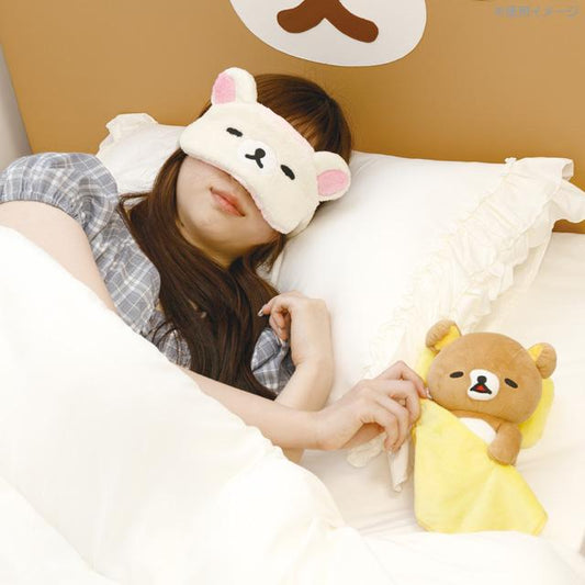 SAN-X | Rilakkuma Plush Toy Plush Doll 210x145x110mm (Sleep Together Series Goodnight)