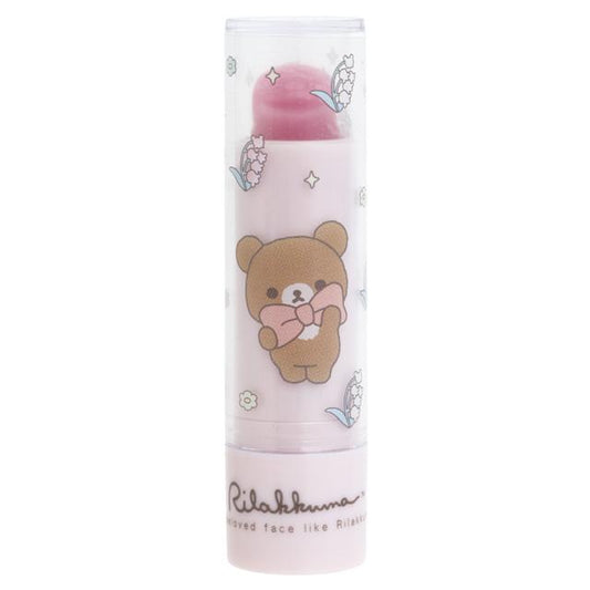 SAN-X | Rilakkuma Makeup Bear-Shaped Lip Balm 75xΦ20mm (Apple Scent)