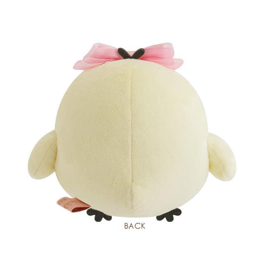 SAN-X | Kiiroitori Plush Doll Plush Toy Ribbon Wink 120×150×110mm (Makeup Rilakkuma)