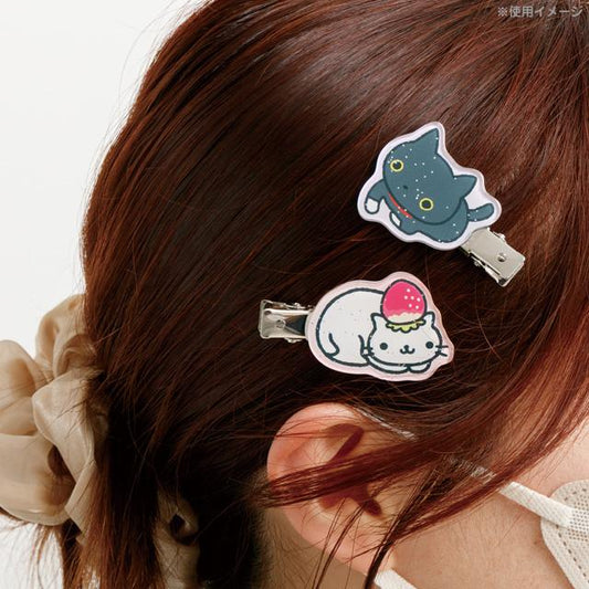 San-X | Kutsushita Nyanko & Nyannyannyanko Hair Clip Set 125x75mm (San-X Universe Character Series)
