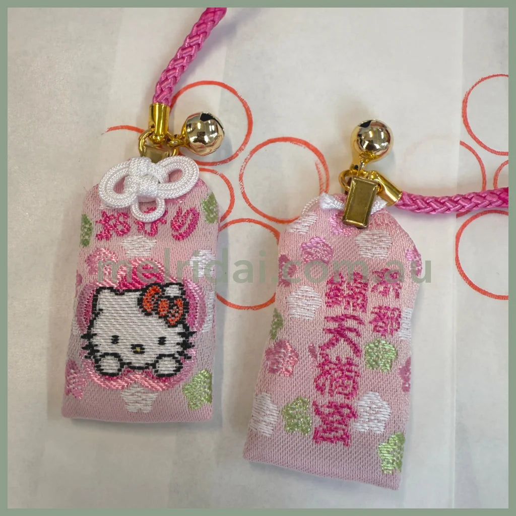 Nishiki Tenmangu Shrine | Sanrio Omamori Phone Charm With Bell (Hello Kitty - S)