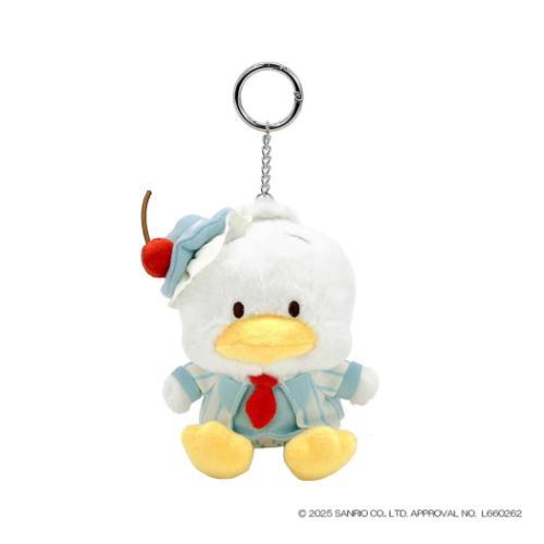 SANRIO | Pekkle Mascot Holder Bag Charm Keychain 130x145x60mm (Sky Blue Cherry Cake)