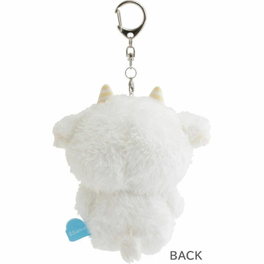 SAN-X | Yorisoi Pokanto Mini Hanging Plush Keychain Bag Cham Mascot Holder with Carabiner 105 x 95 x 50 mm (Pokantotan