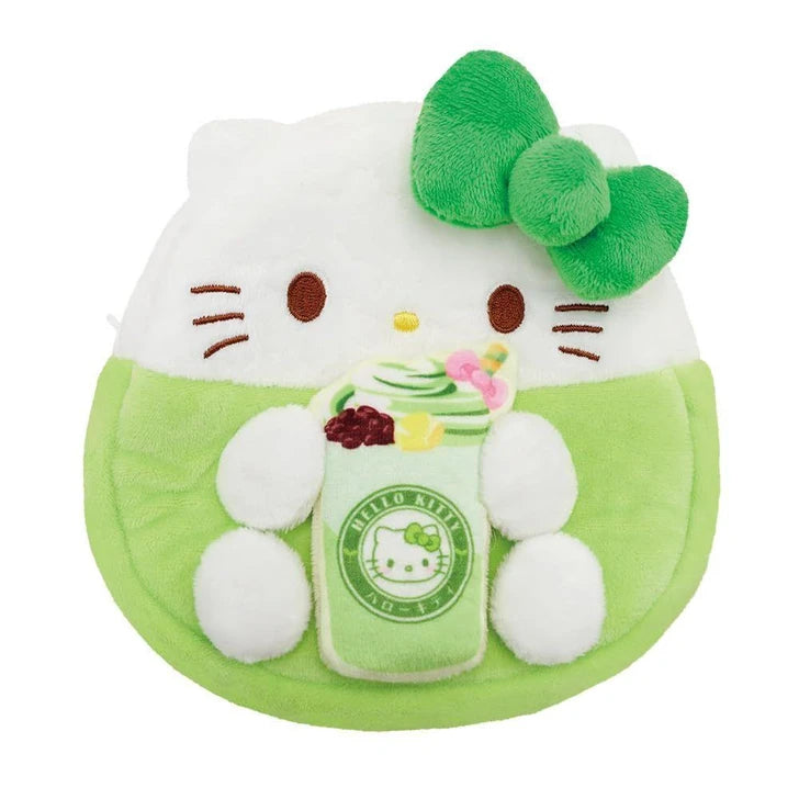 SANRIO | Hello Kitty Super Rare Matcha Sweets Mochitto Sitting Plush Pouch 70x220x150mm