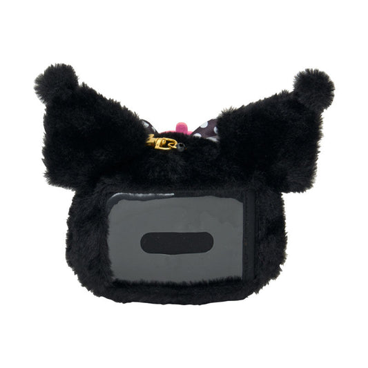 SANRIO | Kuromi Pass Case W18 x H14.5 x D6 cm (My Melody 50th Anniversary & Kuromi 20th Anniversary/Black Pink Party)