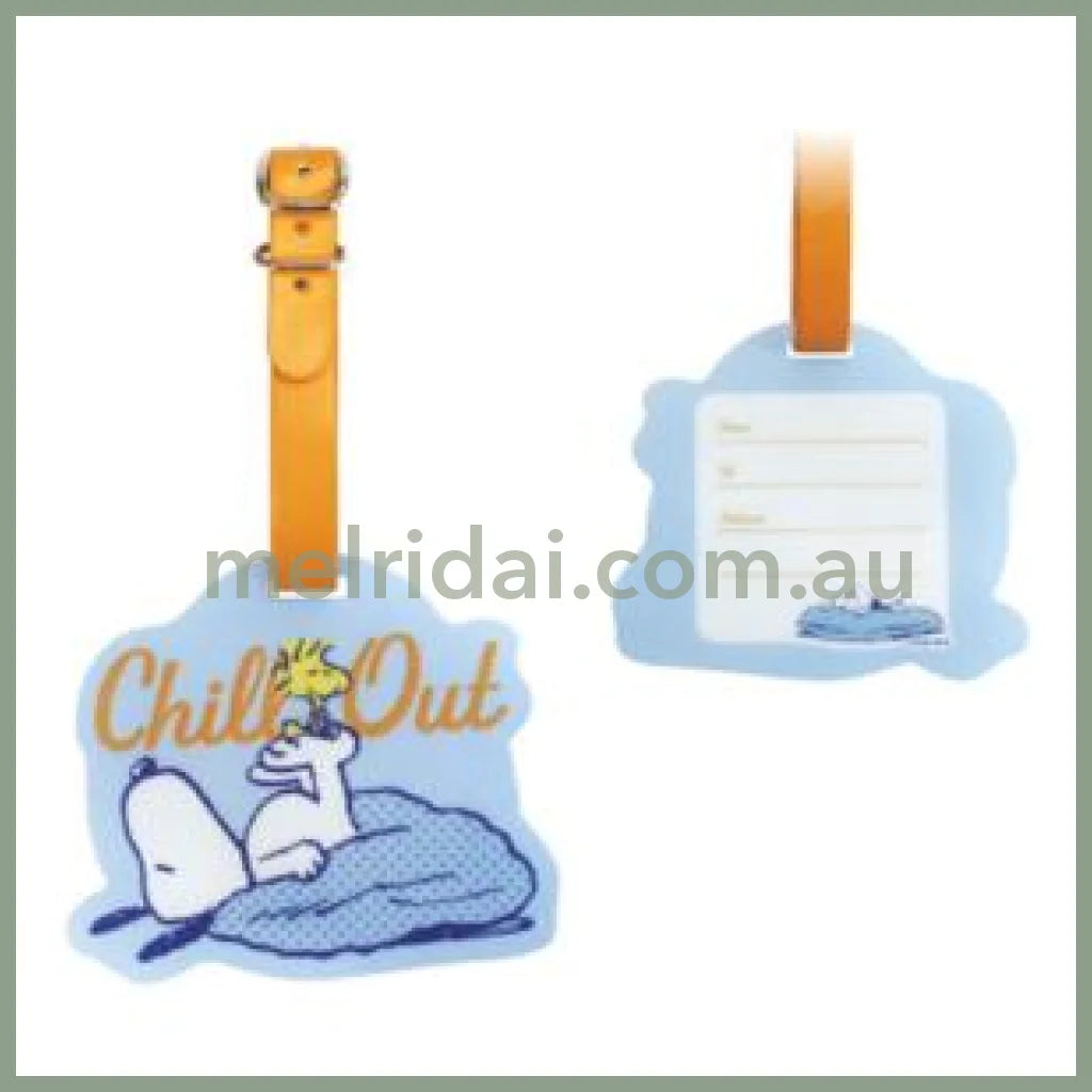 PEANUTS | Snoopy Acrylic Luggage Tag H82×W98×D3mm (Chill Out)