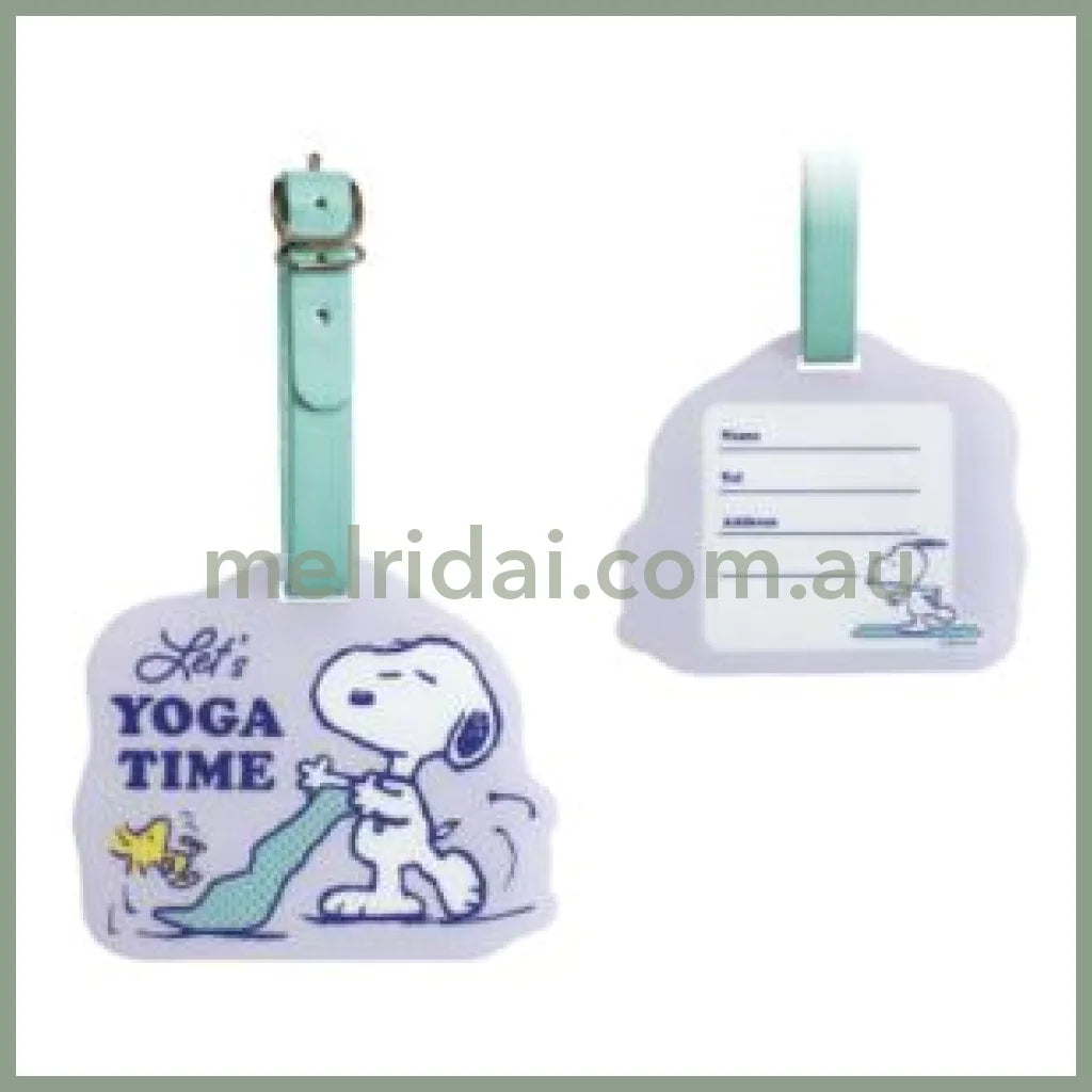 PEANUTS | Snoopy Acrylic Luggage Tag H82×W98×D3mm (Yoga Time)