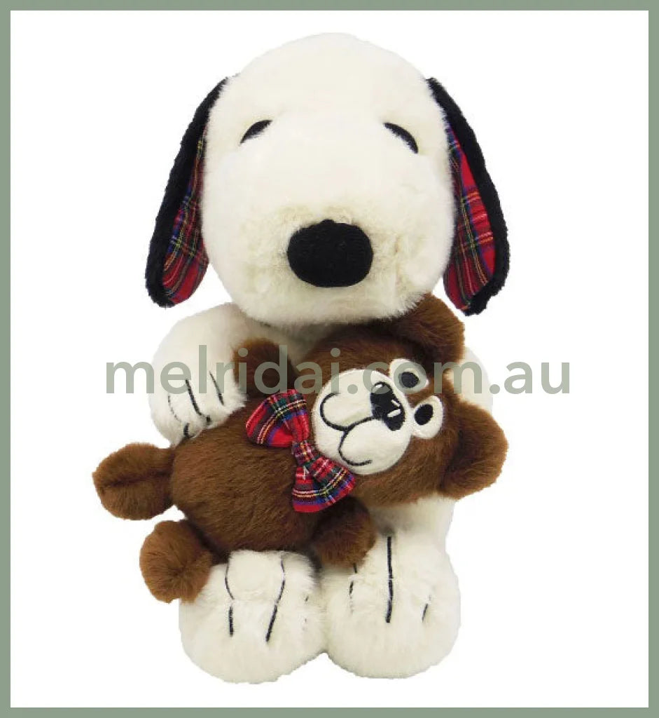 Peanuts | Snoopy And Teddy Bear Plush Toy H23×W16×D22Cm