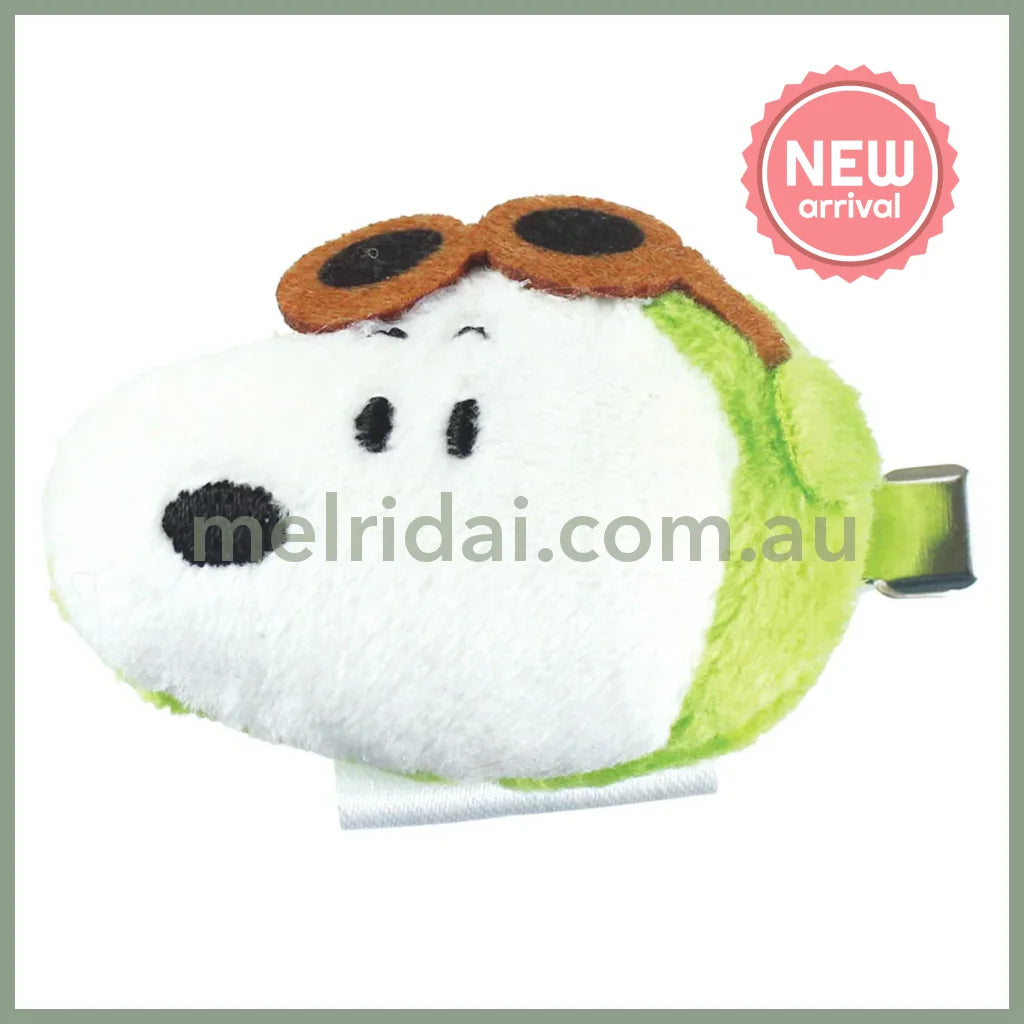 PEANUTS | Snoopy Fluffy Hair Clip 35x55x25mm (Flying Ace / Pilot)