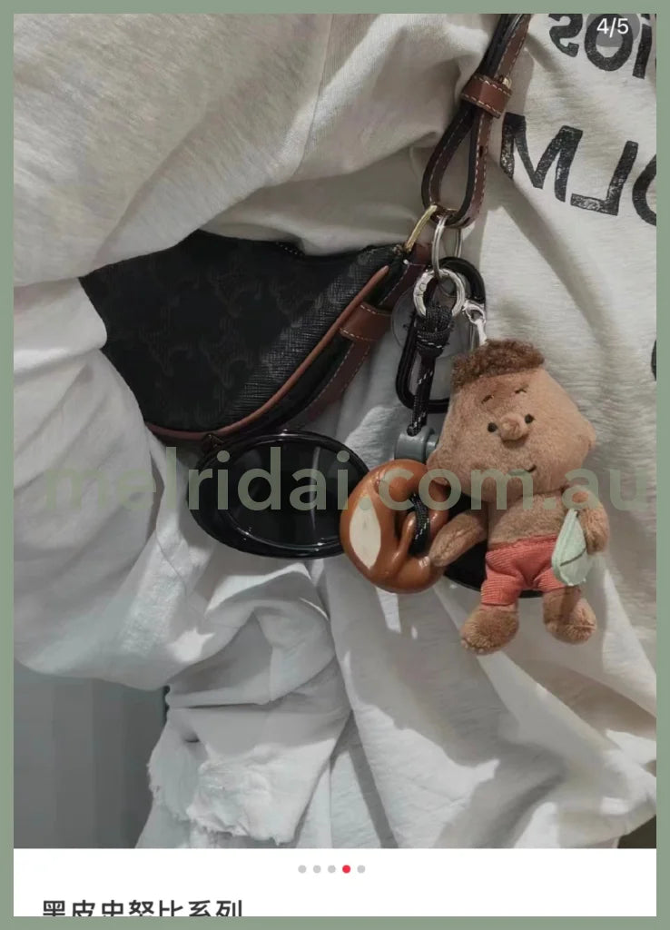 Peanuts | Snoopy Franklin Hawaii Surfing Mascot Holder Plush Keychain Keyring (Limited)