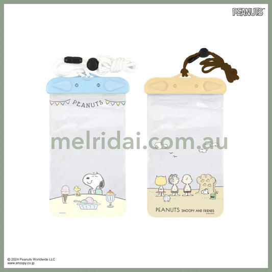Peanuts | Snoopy Gourmandise Waterproof Pouch H216Mm×W121Mm×D12Mm 史努比 可斜挎手机/电子产品/小物品 防水袋/保护套