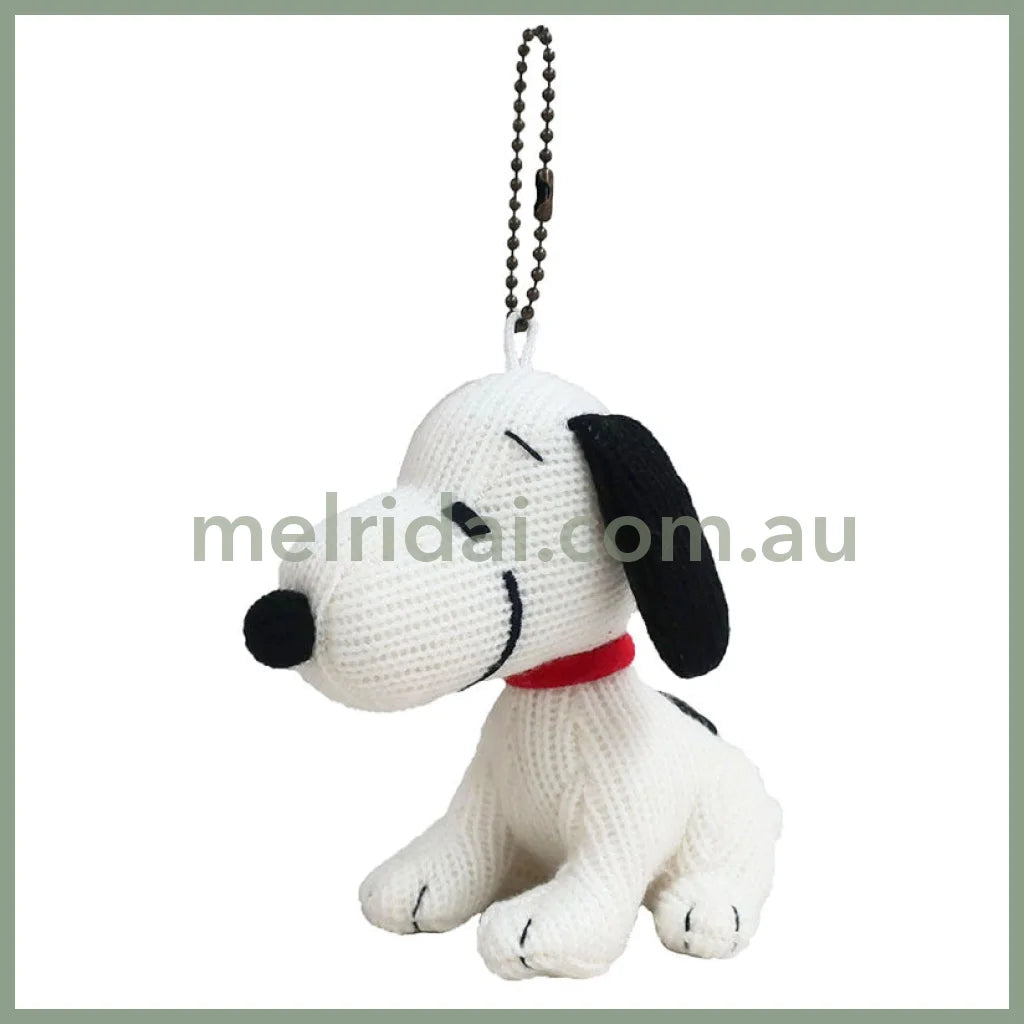 PEANUTS | Snoopy Knitted Mascot Stuffed Keychain 9 x 7 x 11.5cm (Snoopy)