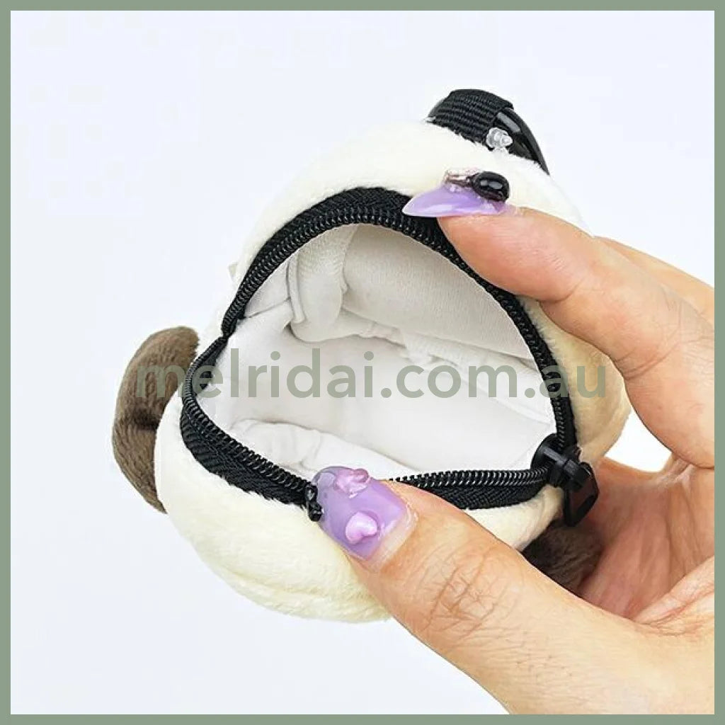 PEANUTS | SNOOPY Mini Pouch Mascot Holder Keychain 85×95×40m (White & Black)