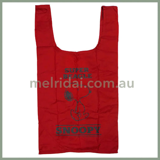 Peanuts | Snoopy Plush Eco Bag H19 X W14 D12Cm (Red)