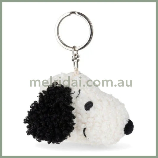 PEANUTS x Bon Ton Toys | Snoopy ECO Tiny Teddy Cream keychain 4.5 cm (Handmade with Love)