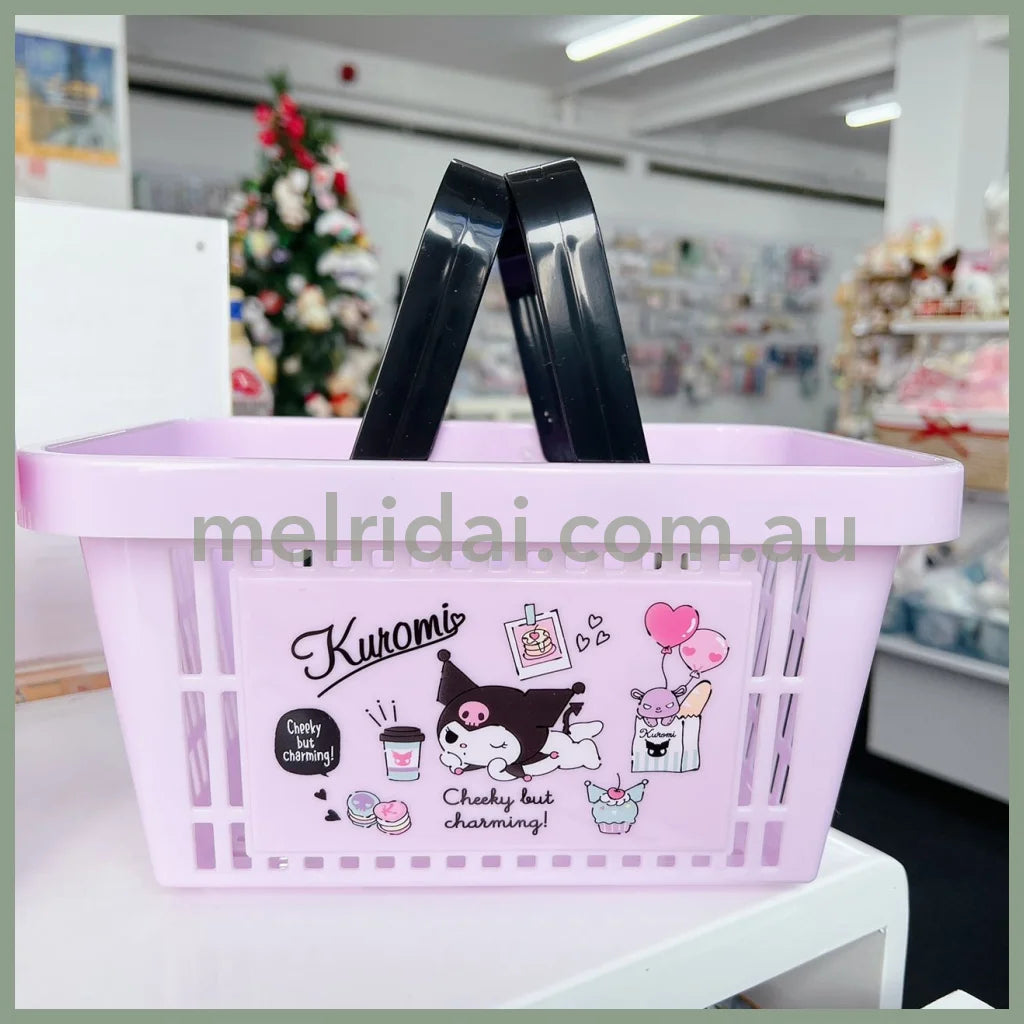 Made In Japansanriomini Shopping Basket Stackable 24.9×18×13 Cm Kuromi