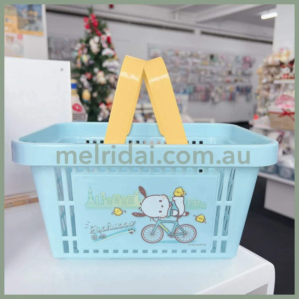 Made In Japansanriomini Shopping Basket Stackable 24.9×18×13 Cm Pochacco Blue