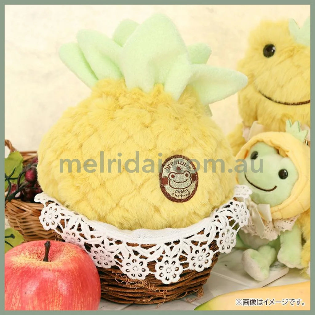 Pickles the Frog | Drawstring Pouch Always Fruits H17.5×W13×D8.5cm (Pineapple)
