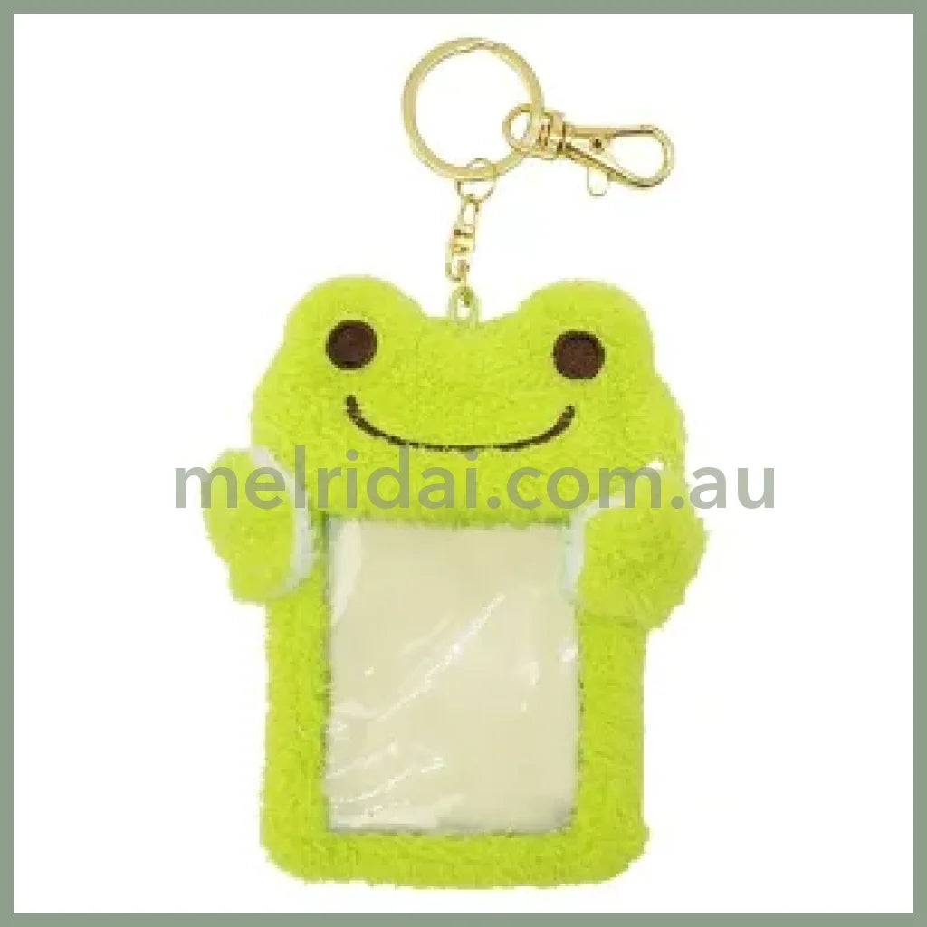 Pickles the Frog | Fluffy Card Holder Keychain 14×10×2cm