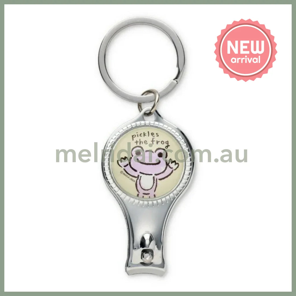 Pickles the Frog | Nail Clippers Friends 60×32×10mm (Crayon Touch Pink)
