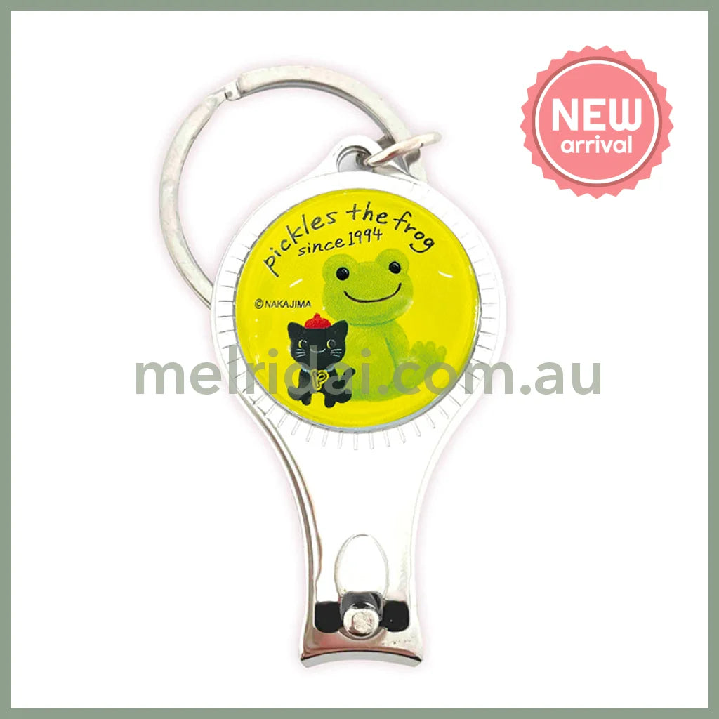 Pickles the Frog | Nail Clippers Friends 60×32×10mm (Puffy Green Yellow)