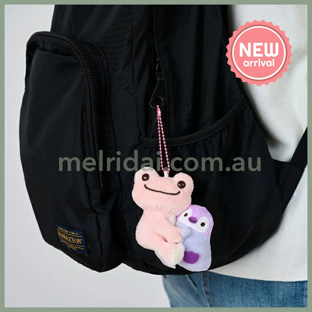 Pickles the Frog | Plush Keychain Mascot Holder H9×W10×D9cm (Sea Friends Penguin)