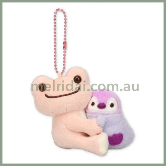 Pickles the Frog | Plush Keychain Mascot Holder H9×W10×D9cm (Sea Friends Penguin)
