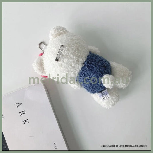 PLUS x SANRIO | Hello Kitty Mascot Holder Plush Keychain with Badge (Free Size)
