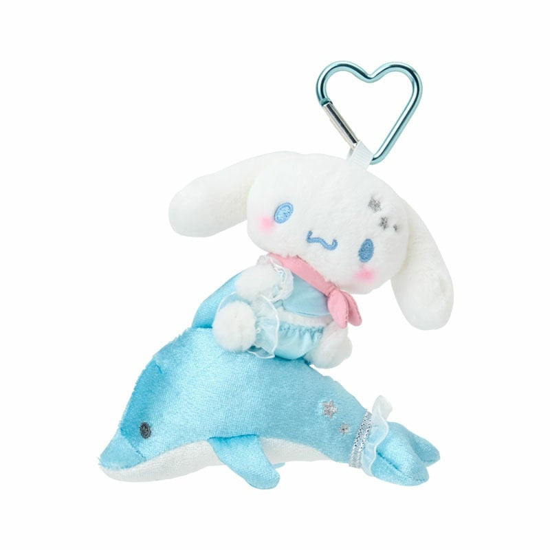 SANRIO | Cinnamoroll Mascot Holder Bag Charm Keychain 120×60×130mm (Shiny Dolphin)