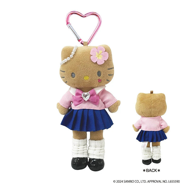 SANRIO | Hello Kitty Plush Keychain Style Up H147XW70mmXD42mm (Tanned KoGal Ver.)