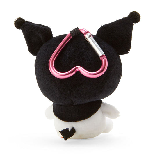 Sanrio|Kuromi Plush Mascot Holder With Heart Carabiner About 9Cm
