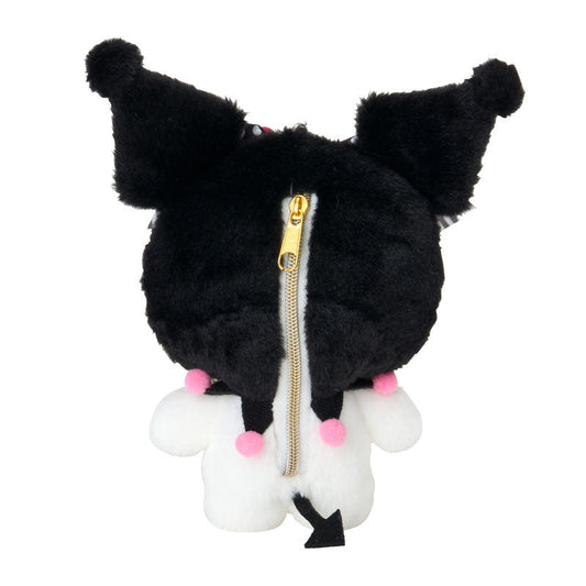SANRIO | Kuromi Mascot Plush Pouch Keychain W15 x H16.5 x D5.5 cm (My Melody 50th Anniversary & Kuromi 20th