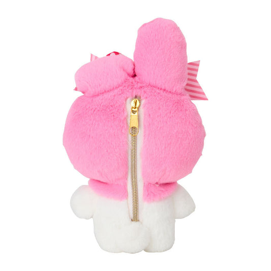 SANRIO | My Melody Mascot Plush Pouch Keychain W15 x H16.5 x D5.5 cm (My Melody 50th Anniversary & Kuromi 20th