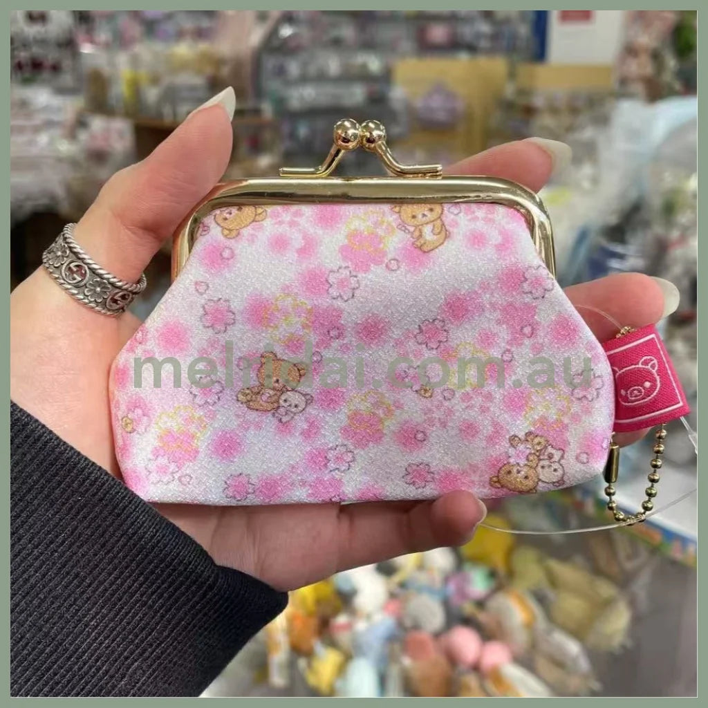 Rilakkuma | Mini Coin Purse Pouch Clasp Pouch (Sakura Collection)