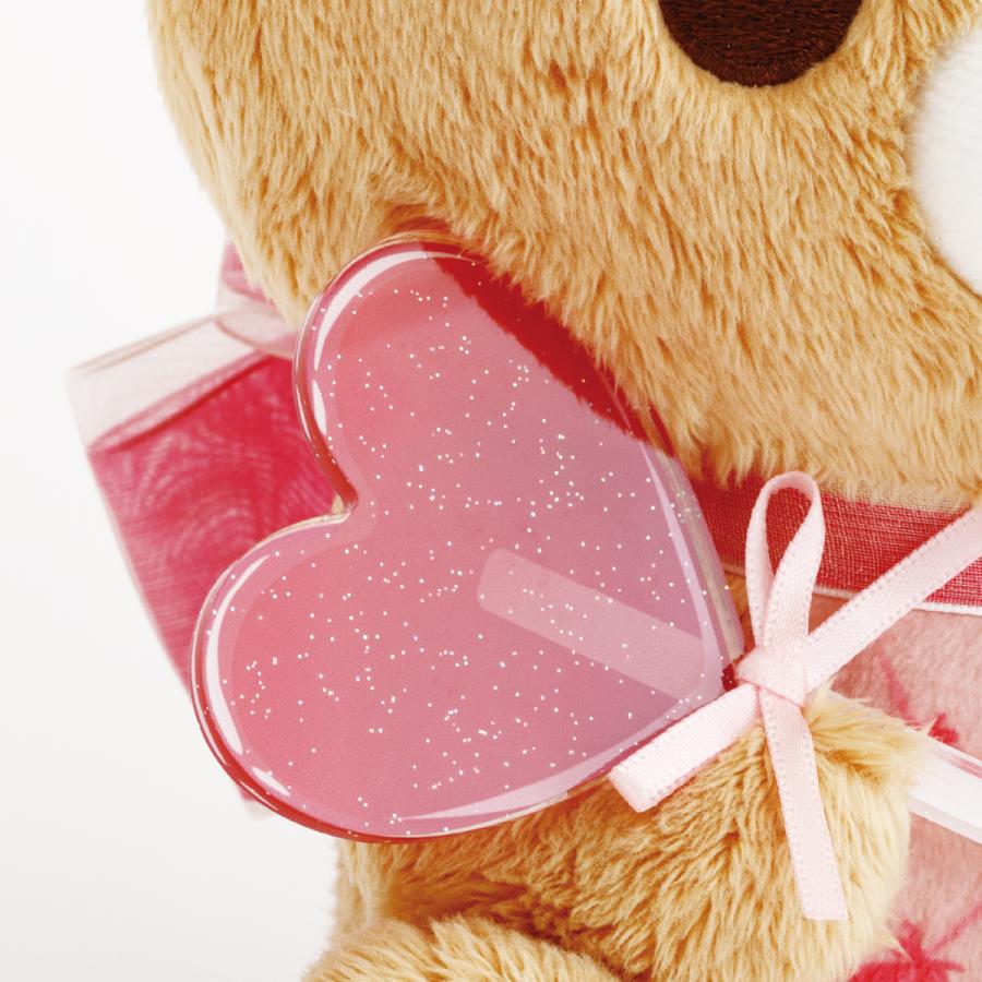 SAN-X | Rilakkuma Heart Theme Plush Toy Plush Doll 175x175x110mm (Rilakkuma Store Exclusive Collection)