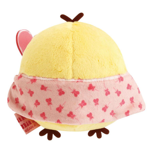 SAN-X | Rilakkuma Kiiroitori Heart Theme Plush Toy Plush Doll 110x145x110mm (Rilakkuma Store Exclusive Collection)
