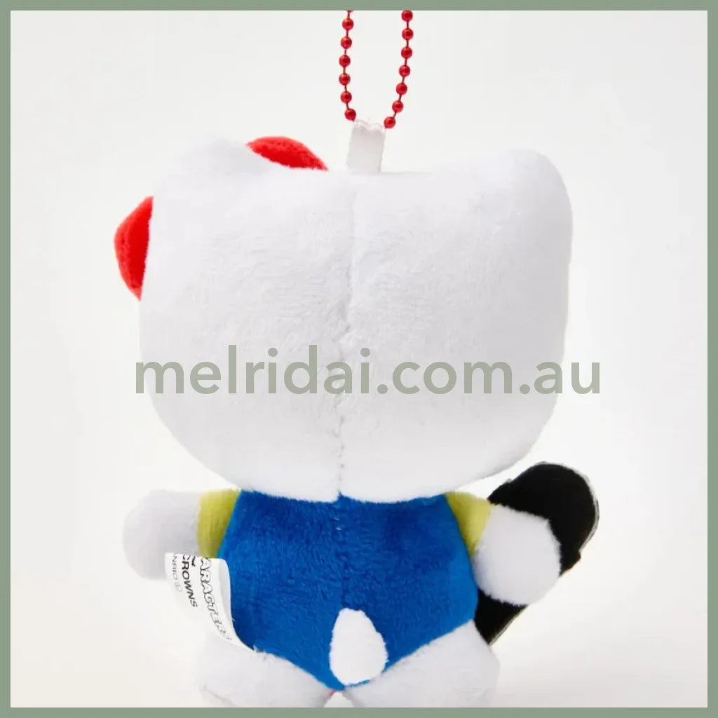 RODEO CROWNS x SANRIO | Hello Kitty Mascot Holder Plush Keychain Bag Charm 12cm Approx. (Skateboard)