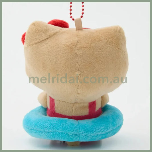 RODEO CROWNS x SANRIO | Hello Kitty Tanned Sereis Mascot Holder Plush Keychain Bag Charm 12cm Approx. (Vacation