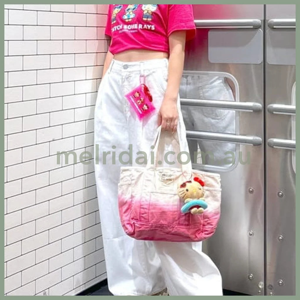 RODEO CROWNS x SANRIO | Hello Kitty Tanned Sereis Mascot Holder Plush Keychain Bag Charm 12cm Approx. (Vacation