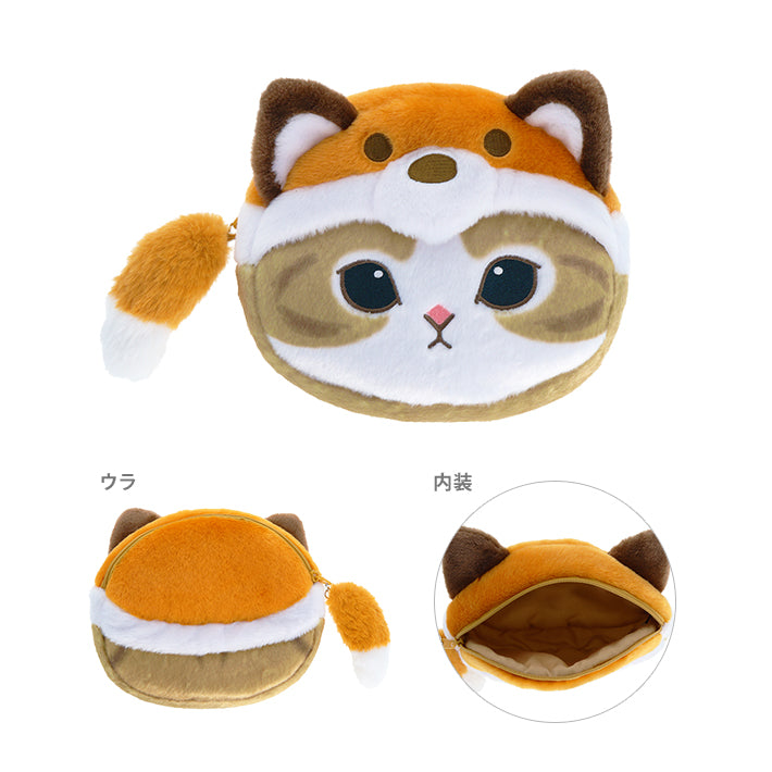 MOFUSAND | Mascot Pouch Pencil Case H210×W180×D55mm (Fox Nyan