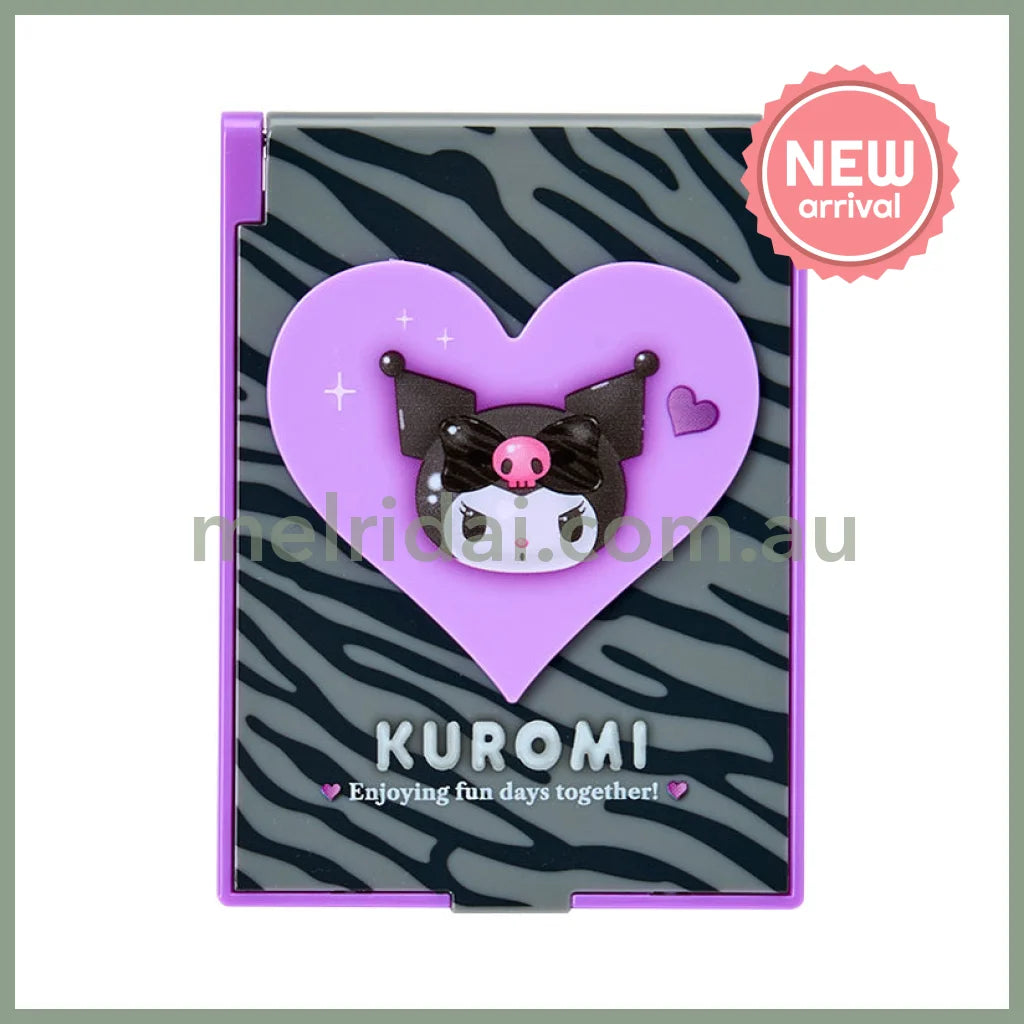 SABRIO | Kuromi Folding Mirror 70 x 8 x 90mm (Monotone Animal)