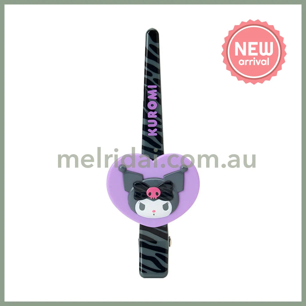 SABRIO | Kuromi Long Hair Clip 45 x 20 x 125mm (Monotone Animal)