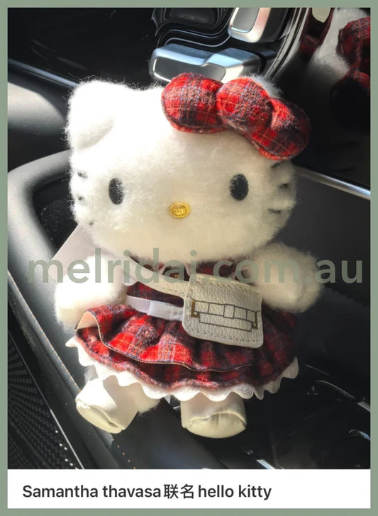 Samantha Thavasa x Hello Kitty | Mascot Holder Bag Charm Plush Keychain (White)
