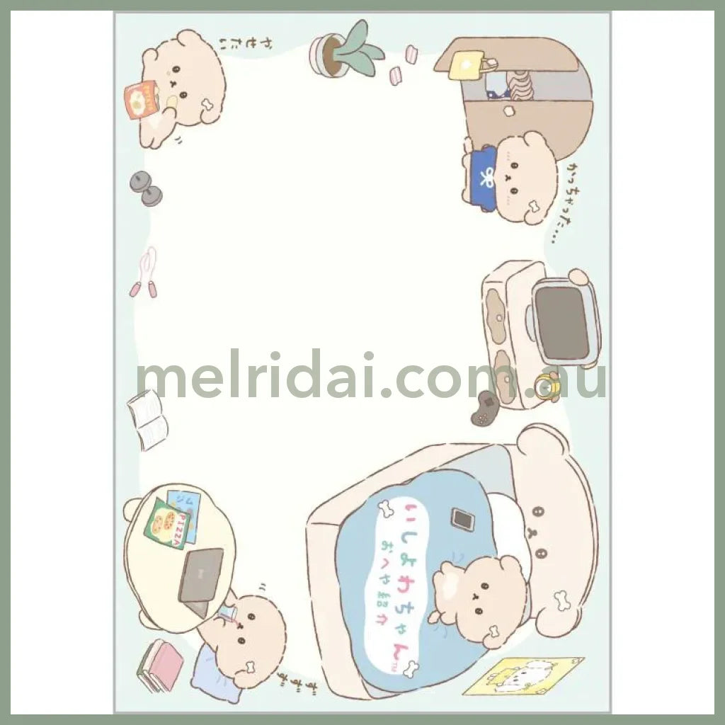 SAN-X | A6 Notepad Memo Pad 148 × 105mm (Ishiyowa-chan/Ishiyowachan Daily Life Looking)