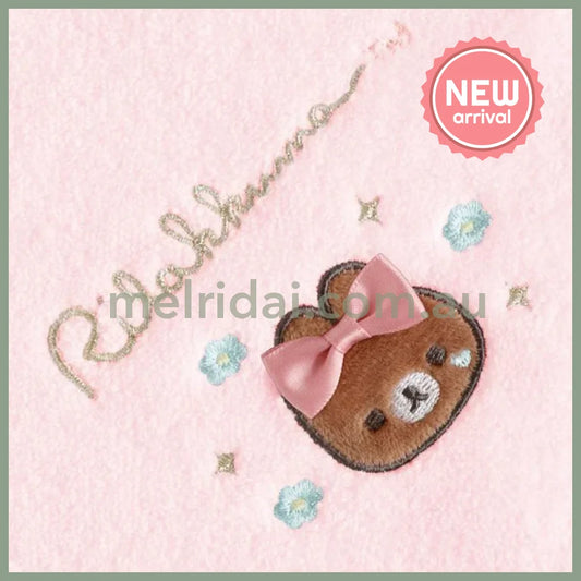 SAN-X | Chairoikoguma Hand Towel Handkerchief 250×250mm (Makeup Rilakkuma)