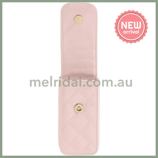 SAN-X | Chairoikoguma & Korilakkuma Lip Pouch with Carabine Ribbon Pink 100×50×35mm (Makeup Rilakkuma)