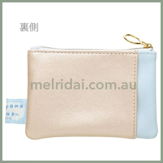 SAN-X | Flat Pouch 95×135×15mm (Ishiyowa-chan/Ishiyowachan Daily Life Looking)